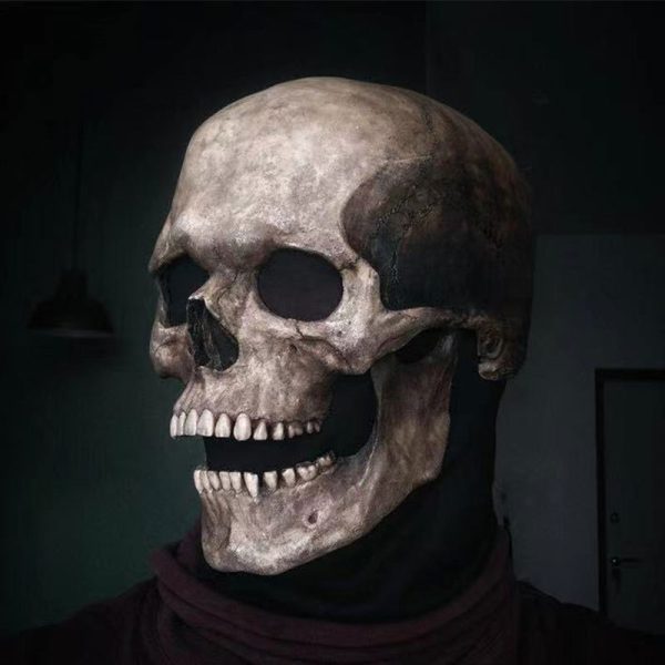 realistic skull mask with moving mouth